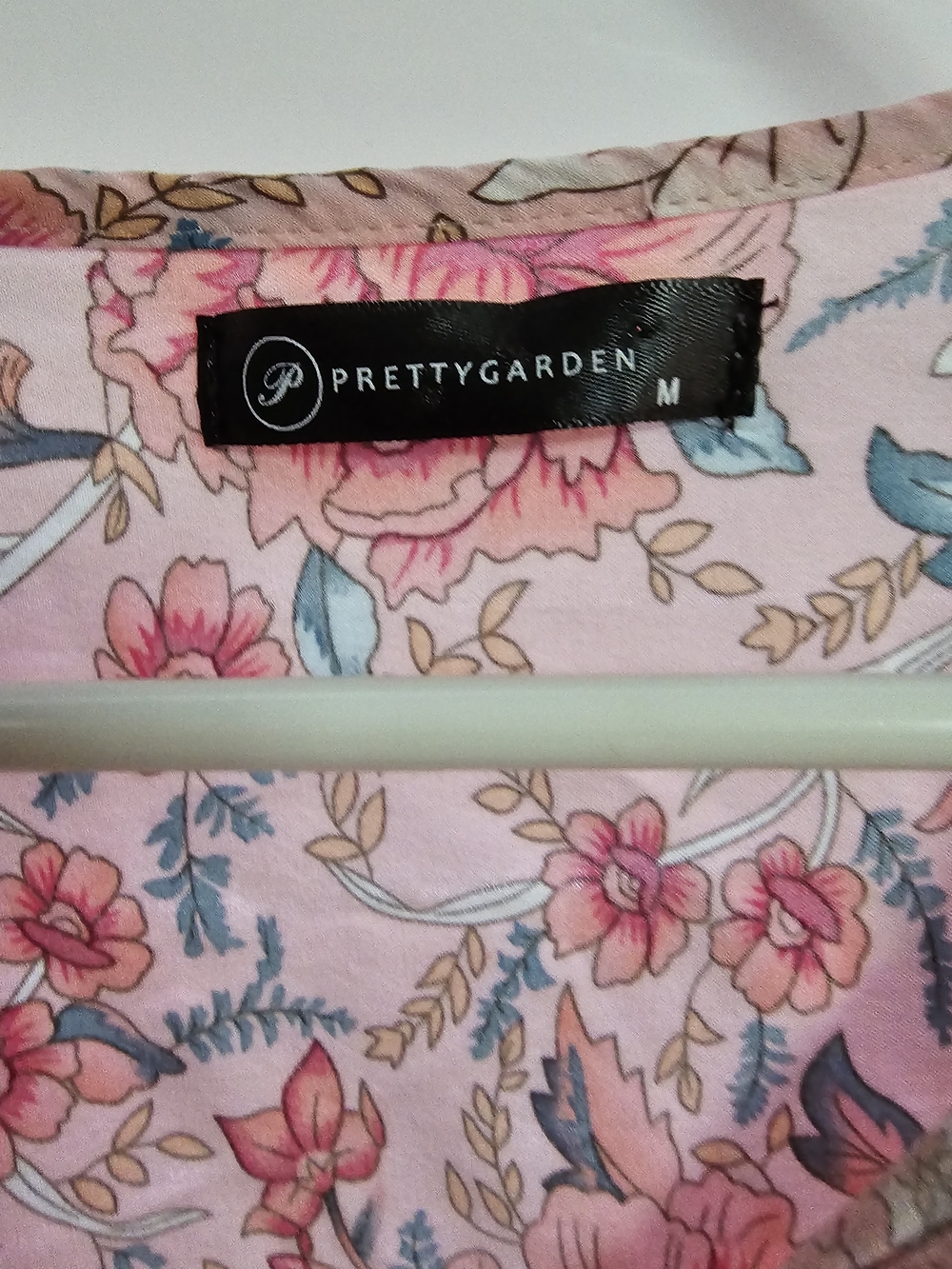 Women's Pink Floral Tie-Front Boho Tunic - Picture 4 of 8